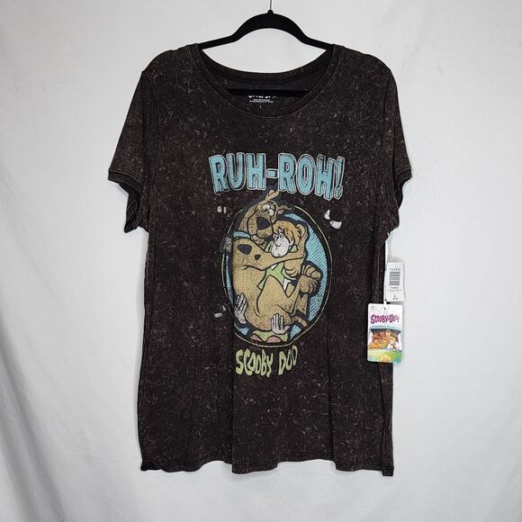 2X 18W 20W Torrid Grey Scooby Doo Shaggy Tee Minwral Wash Jersey Knit Shaggy - Picture 3 of 9